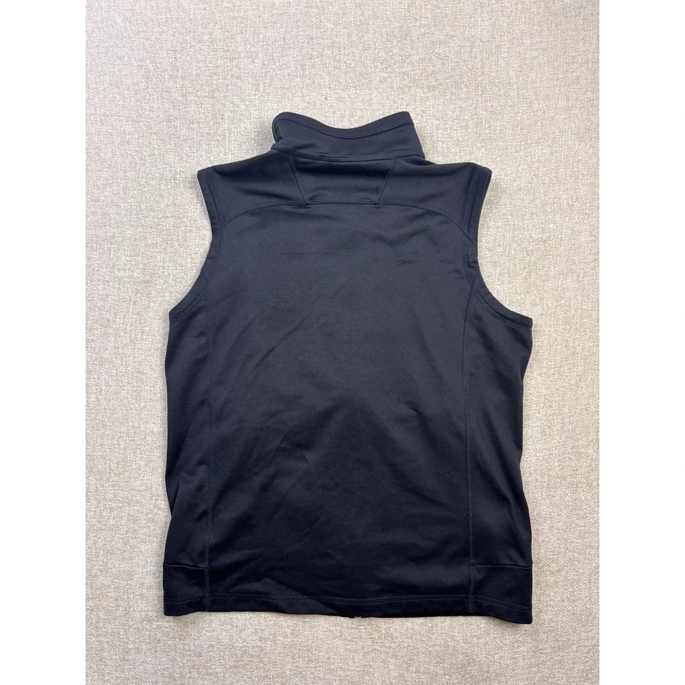 The North Face Mens Full Zip Softshell Vest Black Large Outdoor Activewear 2988